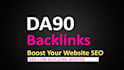 do high authority da90 SEO backlinks for link building