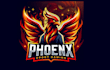 create your creative phoenix esport gaming mascot logo within 12 hours