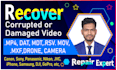 repair corrupted, rsv, fix, drone, mdt video data recovery
