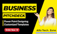 create business pitch deck PPT design