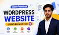 do full website creation or wordpress website redesign using elementor