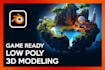 craft game ready low poly 3d models with baked textures