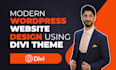 build divi wordpress website design using divi theme, divi builder