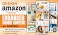 design amazon listing images, a plus content, brand story and storefront
