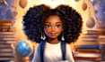 create african american illustration using your imagination by ai mid journey