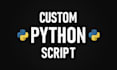 write you a python script and explain it