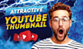 design eye catchy attractive youtube thumbnail