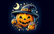 make unique pumpkin halloween mascot logo with express delivery