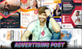 create social media ads, images, and posts for promotion or marketing