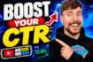 design high CTR youtube thumbnails