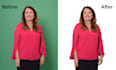 remove green screen, background removal, hair masking, photo retouching