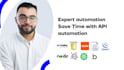 automate repetitive tasks using zapier, make, and apis