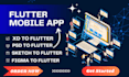 figma, xd, PSD design convert to responsive flutter app