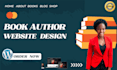 develop book author website, book website, author website