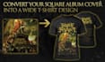 adapt your album cover to any merch print such as tshirts and more