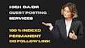 write and publish high da guest post with high do follow websites backlink