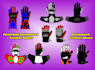 leather racing motorbike gloves