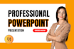write and design and edit professional and premium powerpoint presentation ppt