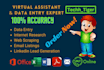 do web scraping, data entry, internet research and data mining