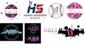 design bar and bat mitzvah logo and invitation