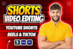 edit podcast into youtube shorts, tiktok, instagram reels and video editing