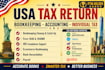 do USA bookkeeping, accounting and tax return preparation