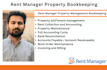 do bookkeeping on the rent manager