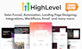 design your gohighlevel website, sales funnel and automation expert