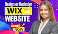 do modern wix website development, wix design or redesign wix website