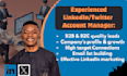be your professional b2b, b2c saas linkedin manager and twitter threads manager