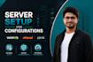setup and configure whmcs, cpanel, and plesk server