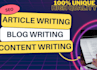 write tech articles, blog posts and technology content