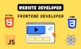 make a responsive website using HTML, CSS and javascript