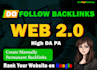 create 500 web2 0 blogs with contextual SEO backlinks