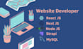 develop website, saas using react js, next js as frontend and node js as backend