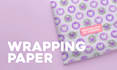 design a wrapping tissue gift christmas paper for your brand, logo or packaging