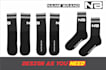 make sock pattern, liquid, custom professional design for your brand