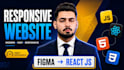 build a custom responsive website with react, tailwind CSS and modern UI