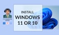 install windows 11, windows 10 on your computer remotely