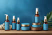 design cosmetic packaging, skincare label, and 3d mockup