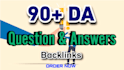 do 90 da question and answer high quality backlinks
