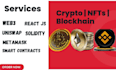 develop web3, defi, solidity smart contracts ,erc20 and nfts