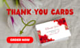design simple and elegant amazon thankyou card for you
