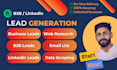 do b2b lead generation and linkedin lead generation