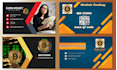 design professional business card with qr code