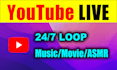 setup youtube live stream for 24 hours 365 days non stop