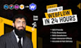 develop a webflow website with animation, cms from figma, xd, design conversion