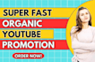 do organic youtube video promotion