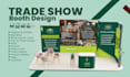 design trade show booth and backdrop for exhibition