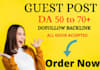 do high quality homepage guest post dofollow SEO backlinks